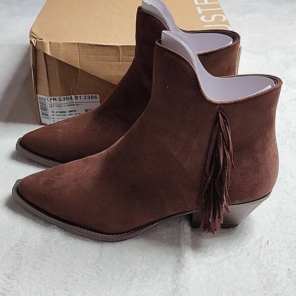 NIB Justfab Tahlea Pointed Toe Bootie Size 11 - Picture 5 of 10